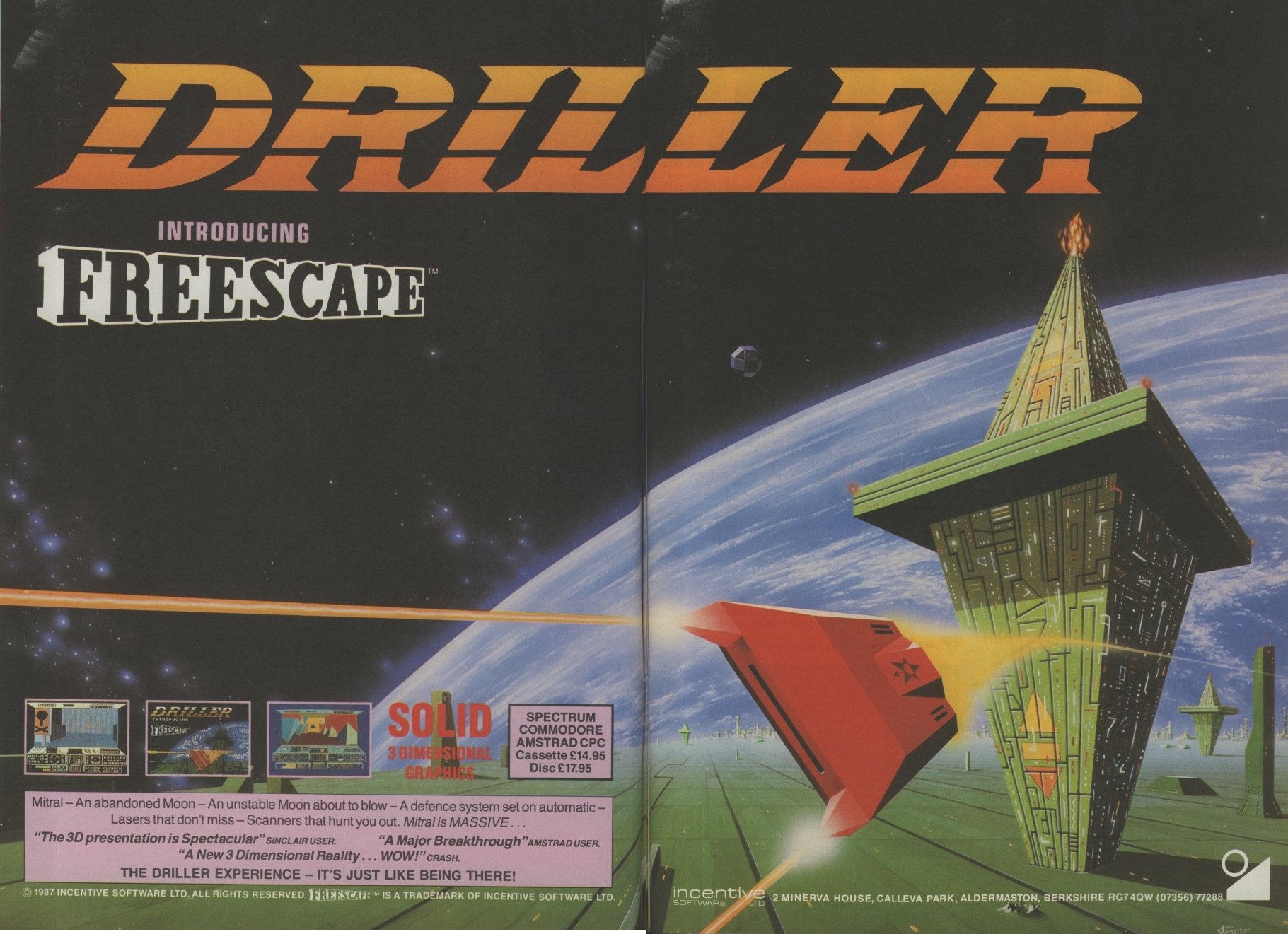 Driller (1987) — дата выхода, картинки и обои, отзывы и рецензии об игре